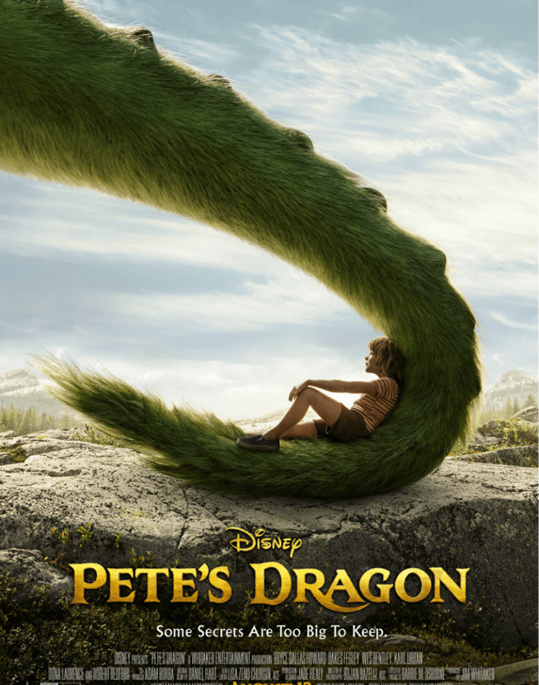 Boy sitting on dragon's tail