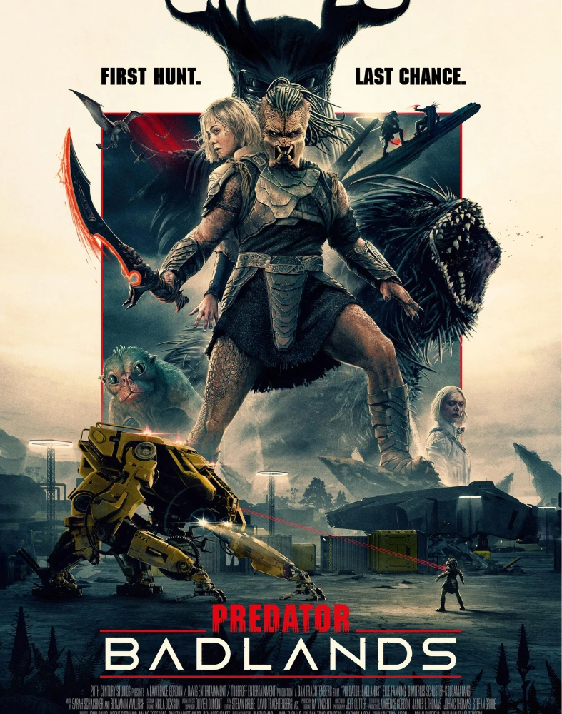 Fantasy warriors and creatures in battle scene.
