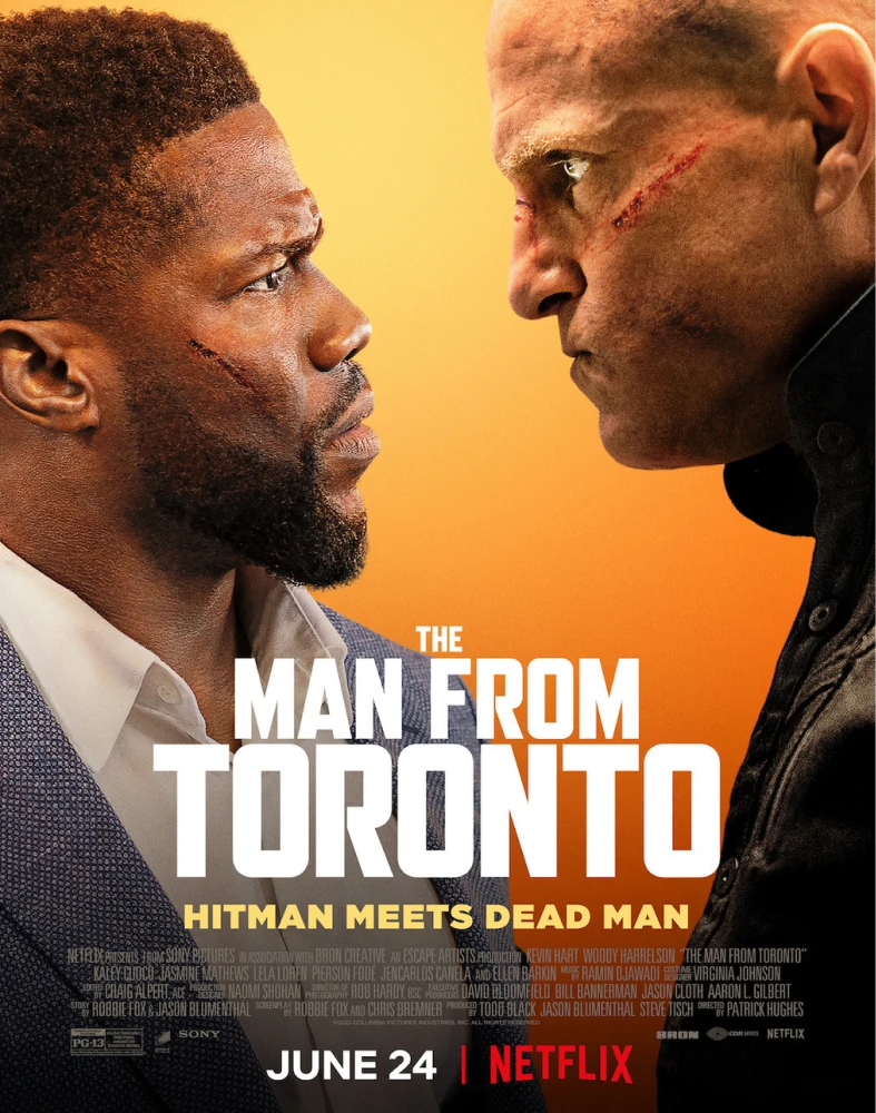 Netflix action comedy poster, June 24 release.