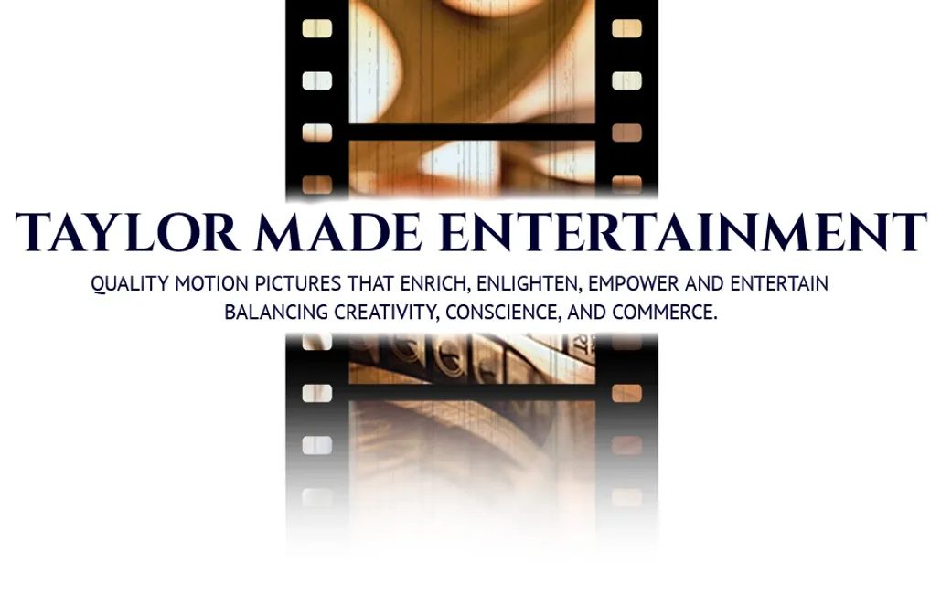 Logo of Motor Made Entertainment with a film strip and tagline.